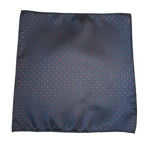 Pocket Square Silk Navy Red Polka Dot Formal Accessory Suit Wedding Prom Gift